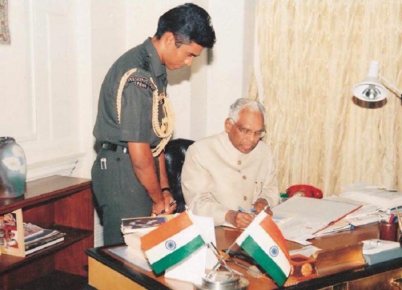 Major Gopi Singh with President
